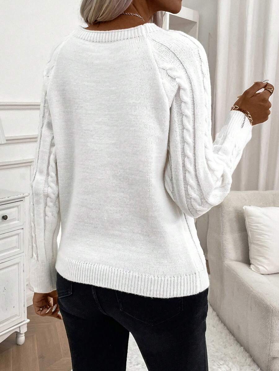 Betsy™ | Button-Detail Cable Jumper