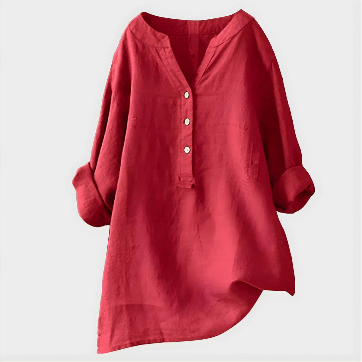 Véronique Relaxed Button Blouse