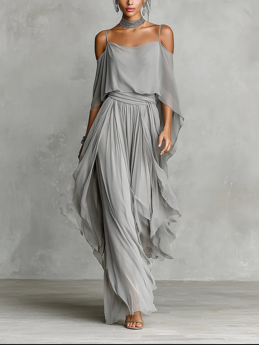 Katarzyna | Flowy Off-Shoulder Set