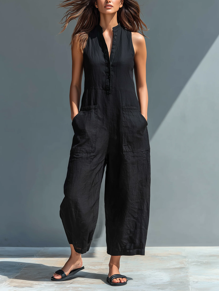 Lotte | Minimalist Sleeveless Dungarees