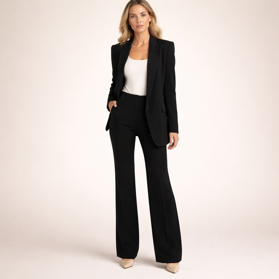 Vanessa | Elegant Blazer and Flared Trousers Set