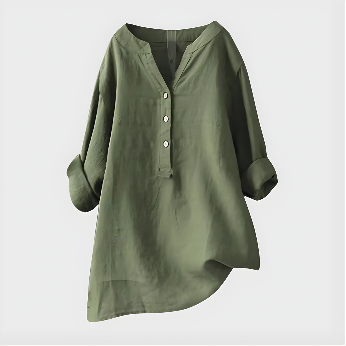 Véronique Relaxed Button Blouse