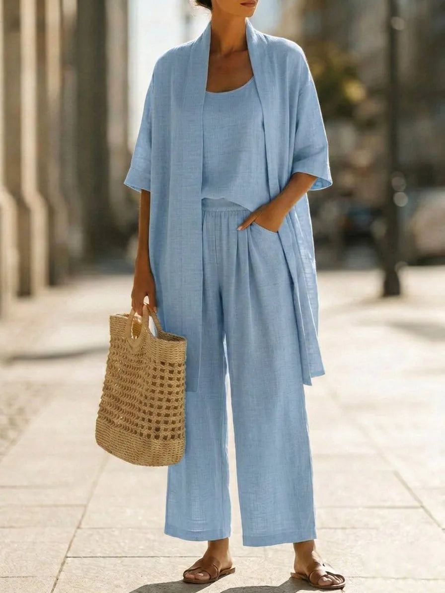 Lia | Elegant 3-Piece Lightweight Breathable Minimalist Set