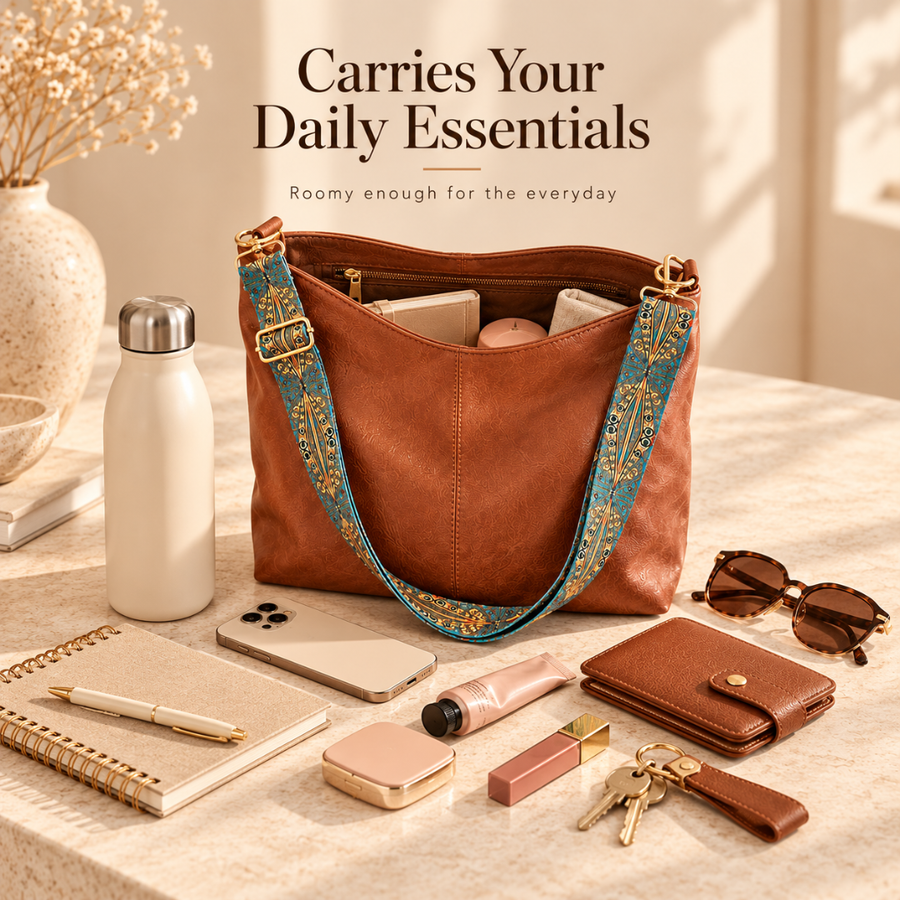 Alba Textured Shoulder Bag