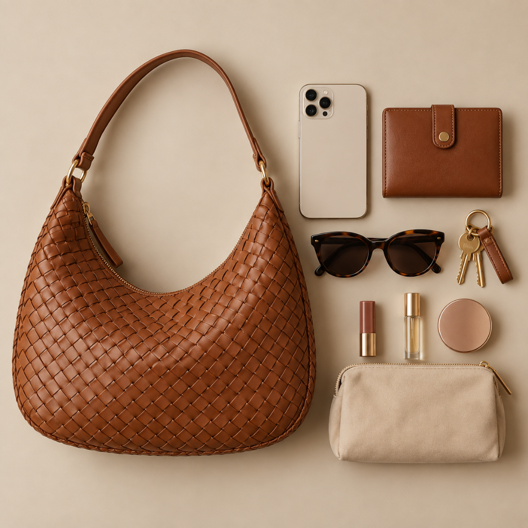 Alessia Woven Shoulder Bag