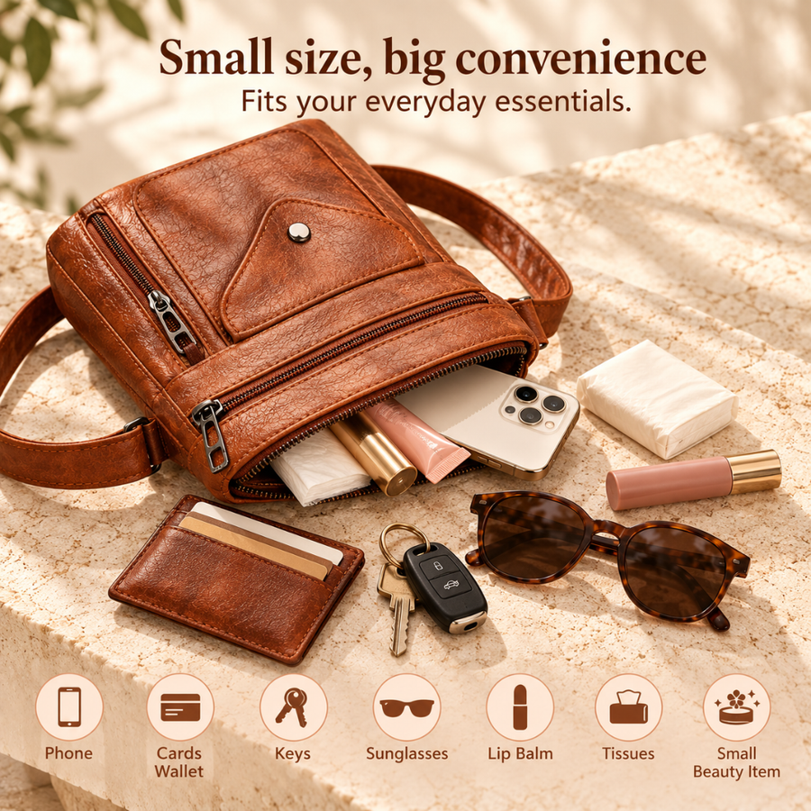 Vittoria | Multi-Zip Utility Crossbody Bag