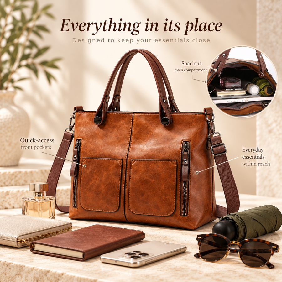 Caterina | Multi-Pocket Everyday Bag