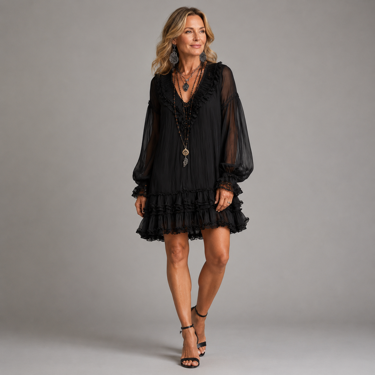 Oriella | Ruffle-Detail Dress