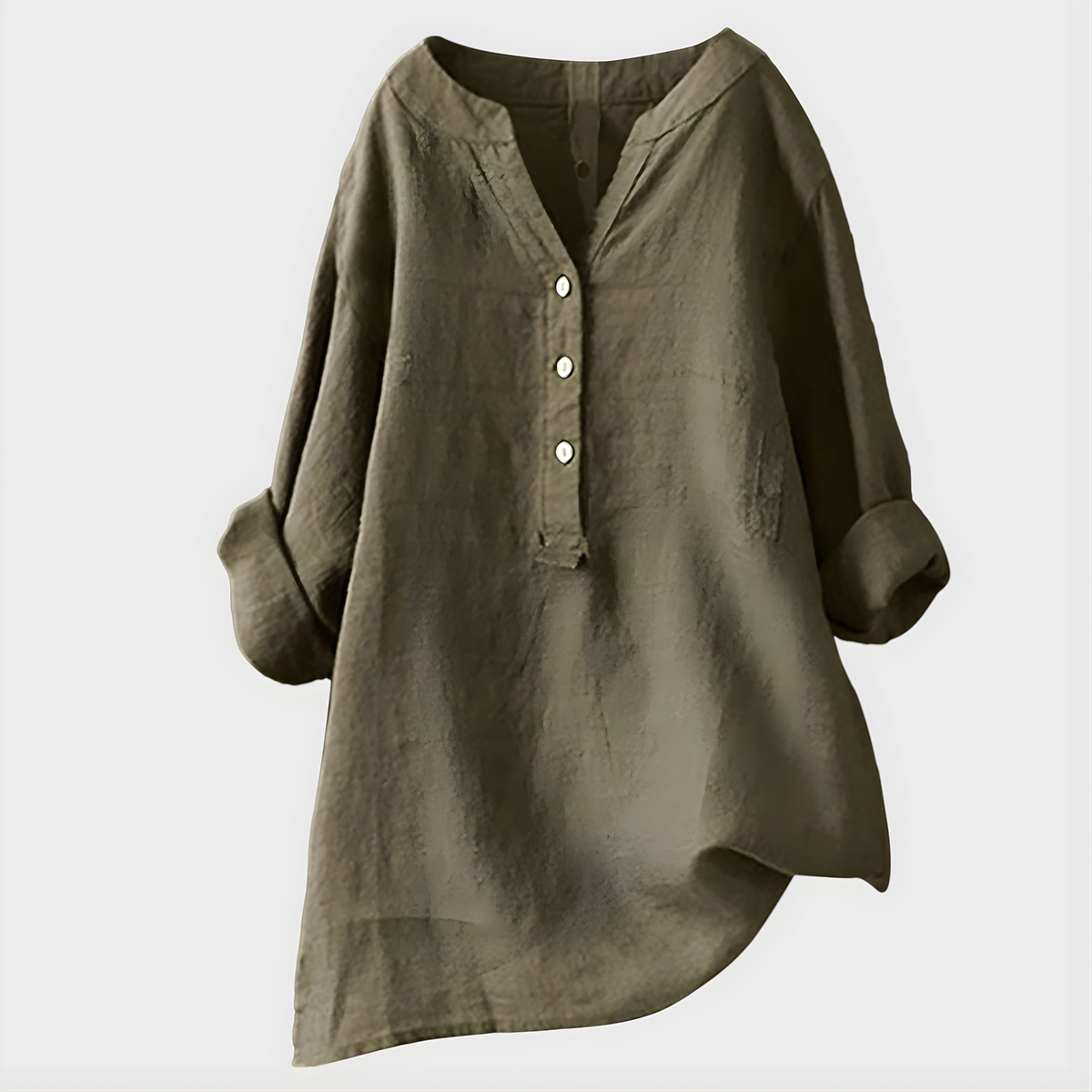 Véronique Relaxed Button Blouse