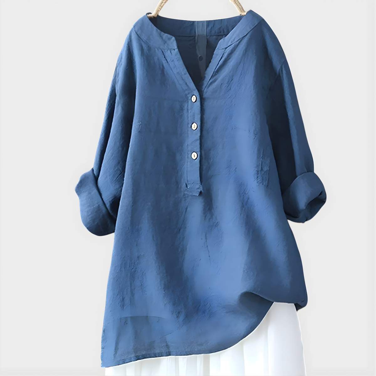 Véronique Relaxed Button Blouse