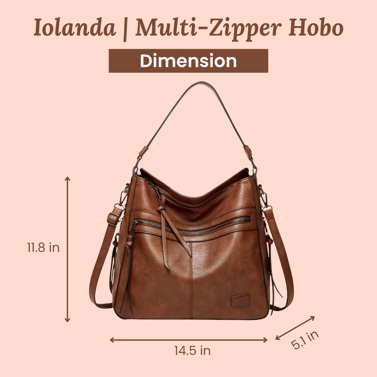 Serena Zip Shoulder Bag