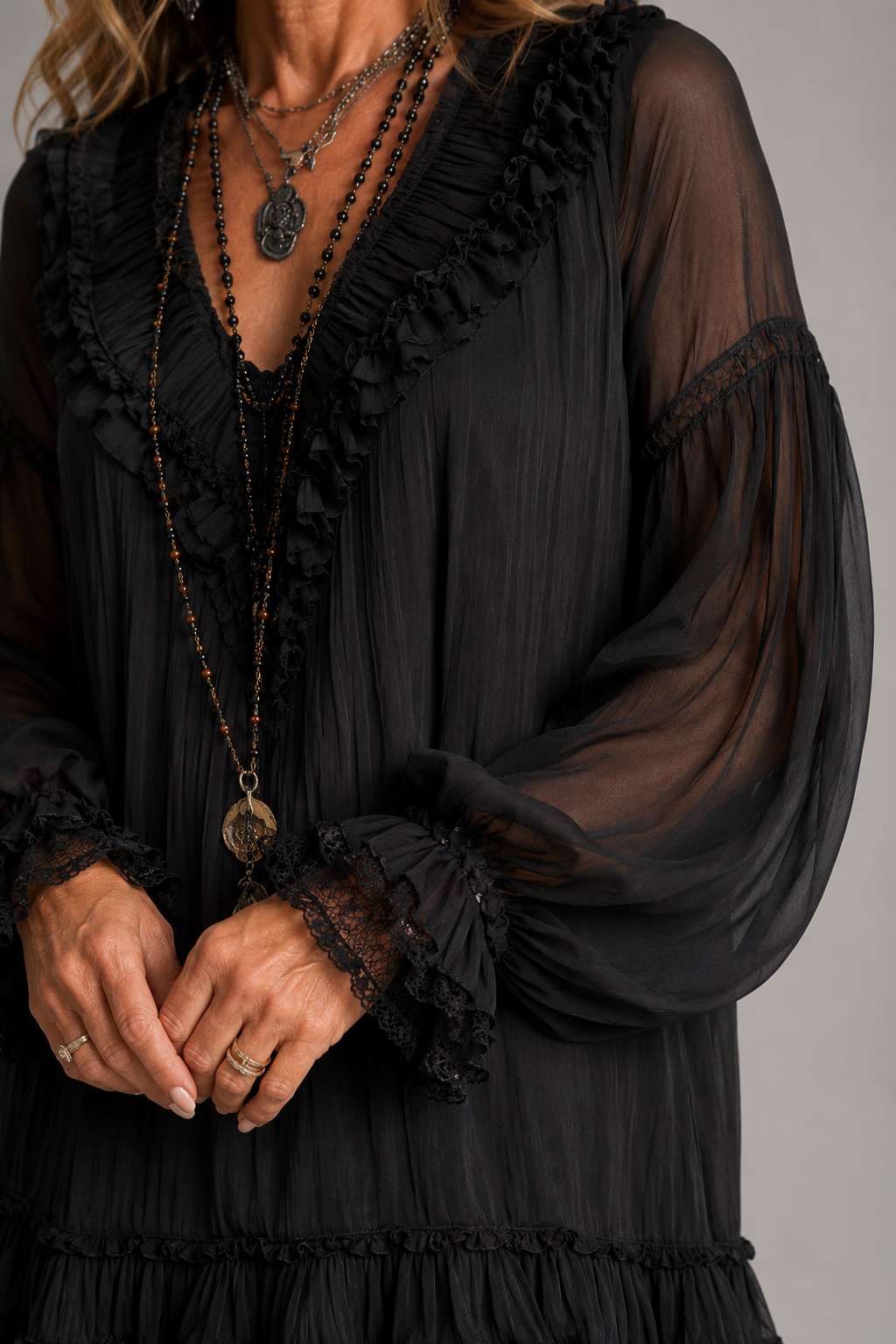 Oriella | Ruffle-Detail Dress